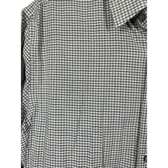 UNTUCKit Shirt Mens Size Medium Tan Plaid Long Sleeve Button Up Frizzante‎ Adult - Picture 4 of 12